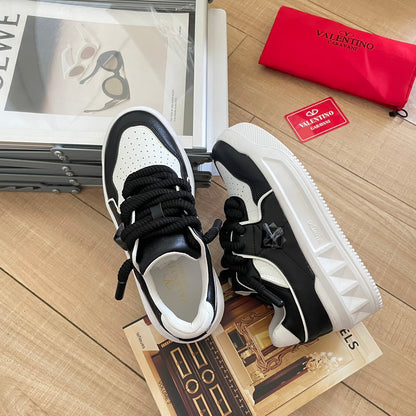 1:1 Valentino studded low-top sneakers