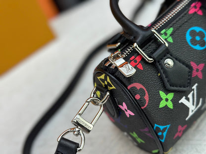 1:1 Lv Black Tricolor Nano Speedy