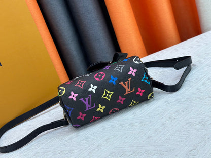 1:1 Lv Black Tricolor Nano Speedy