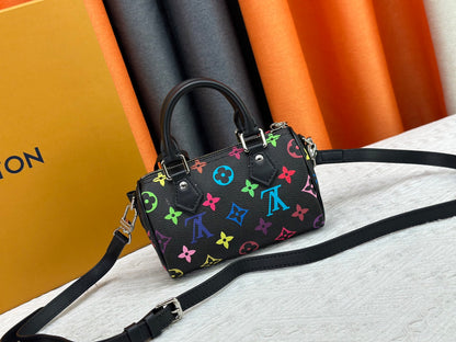 1:1 Lv Black Tricolor Nano Speedy