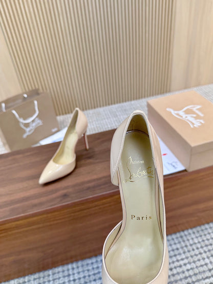 1:1 Christian Louboutin Beige Side cut
