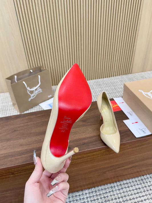 1:1 Christian Louboutin Beige Side cut