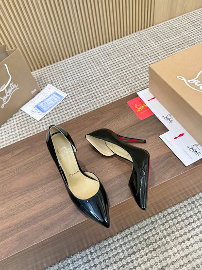 1:1 Christian Louboutin Black Side cut