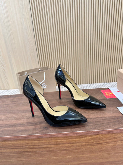 1:1 Christian Louboutin Black Side cut