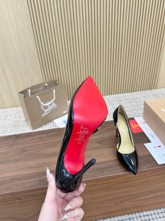 1:1 Christian Louboutin Black Side cut