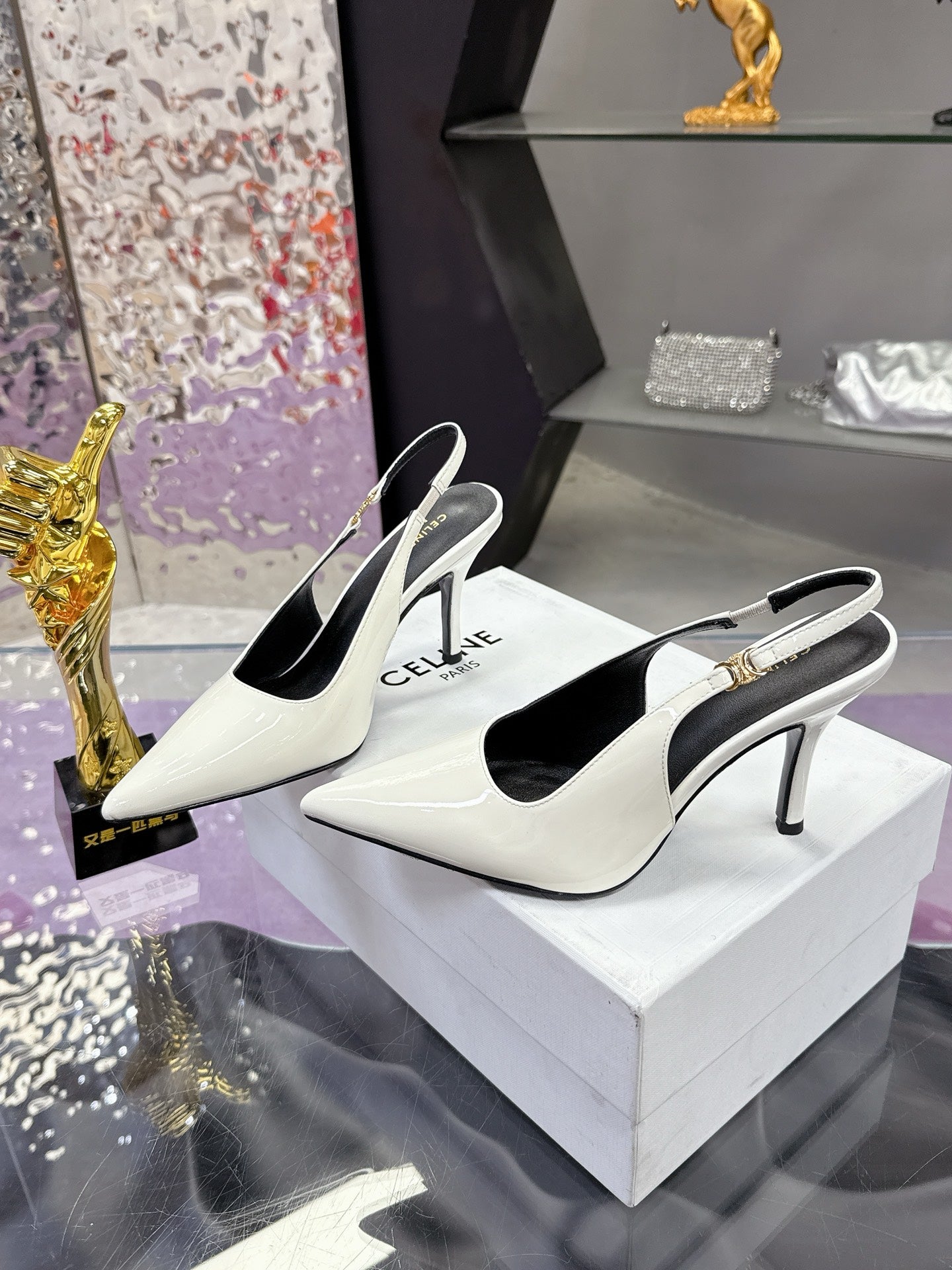 1:1 Celine Arc de Triomphe high heels