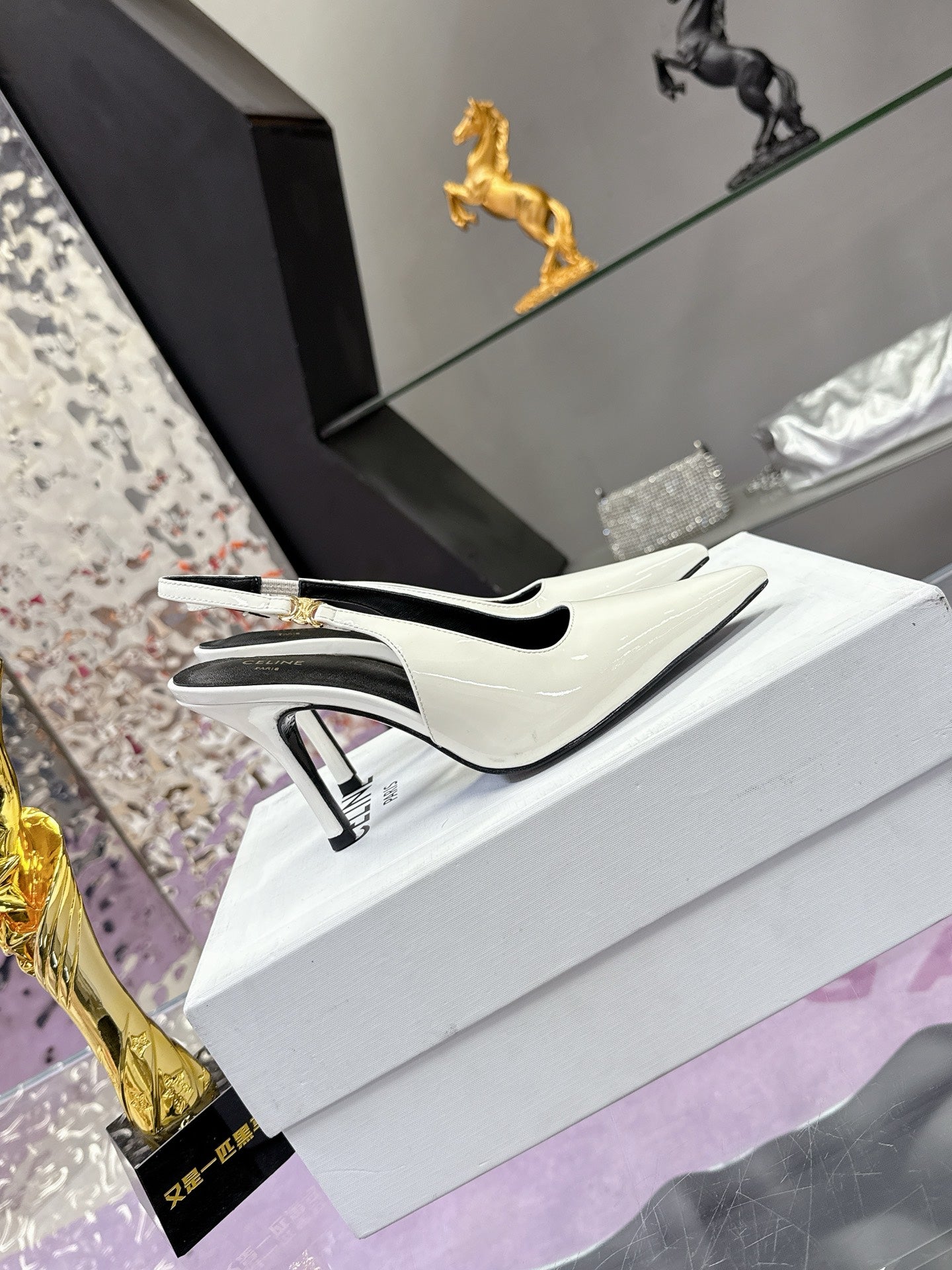 1:1 Celine Arc de Triomphe high heels