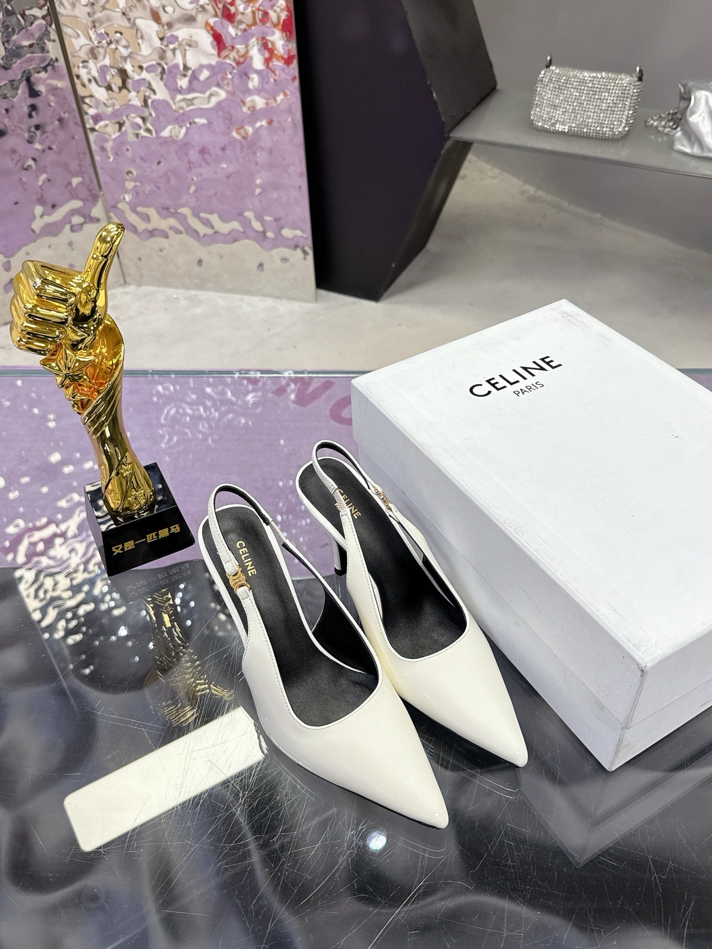 1:1 Celine Arc de Triomphe high heels