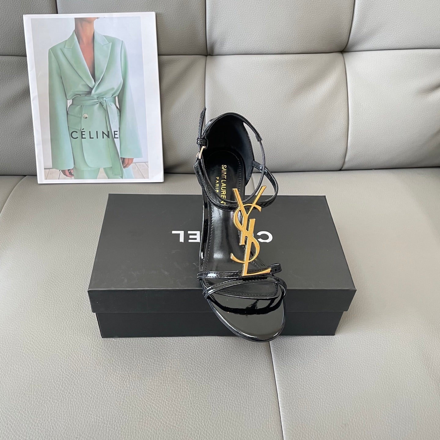 1:1 YSL Letter buckle sandals