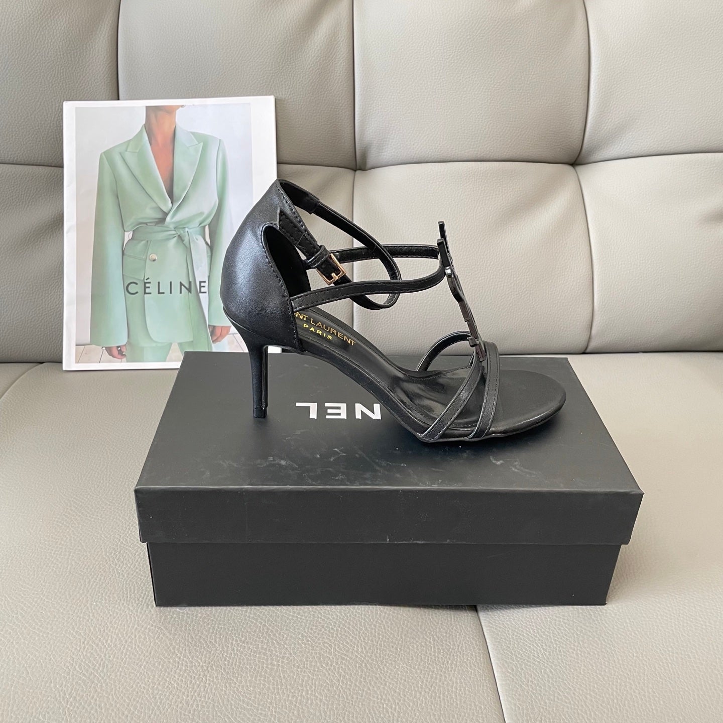 1:1 YSL Letter buckle sandals