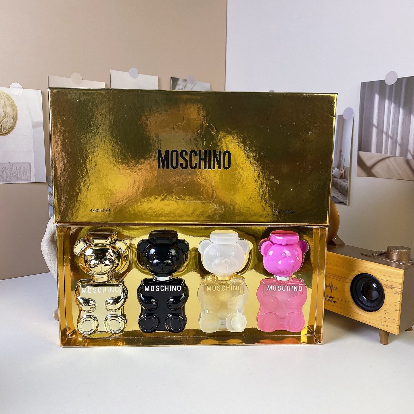 1:1 Moschino Golden Teddy Bear Sample Set 30ml x 4