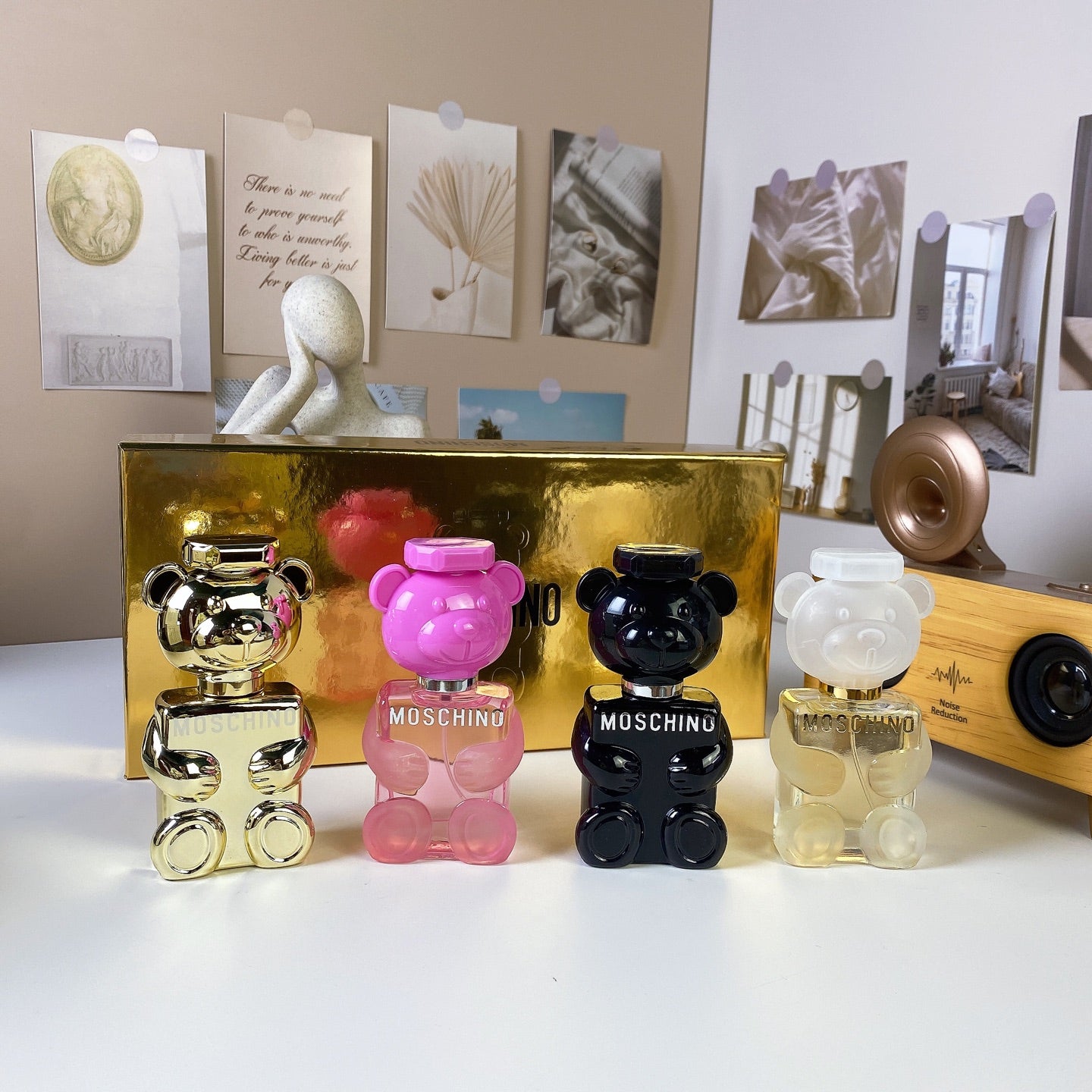 1:1 Moschino Golden Teddy Bear Sample Set 30ml x 4