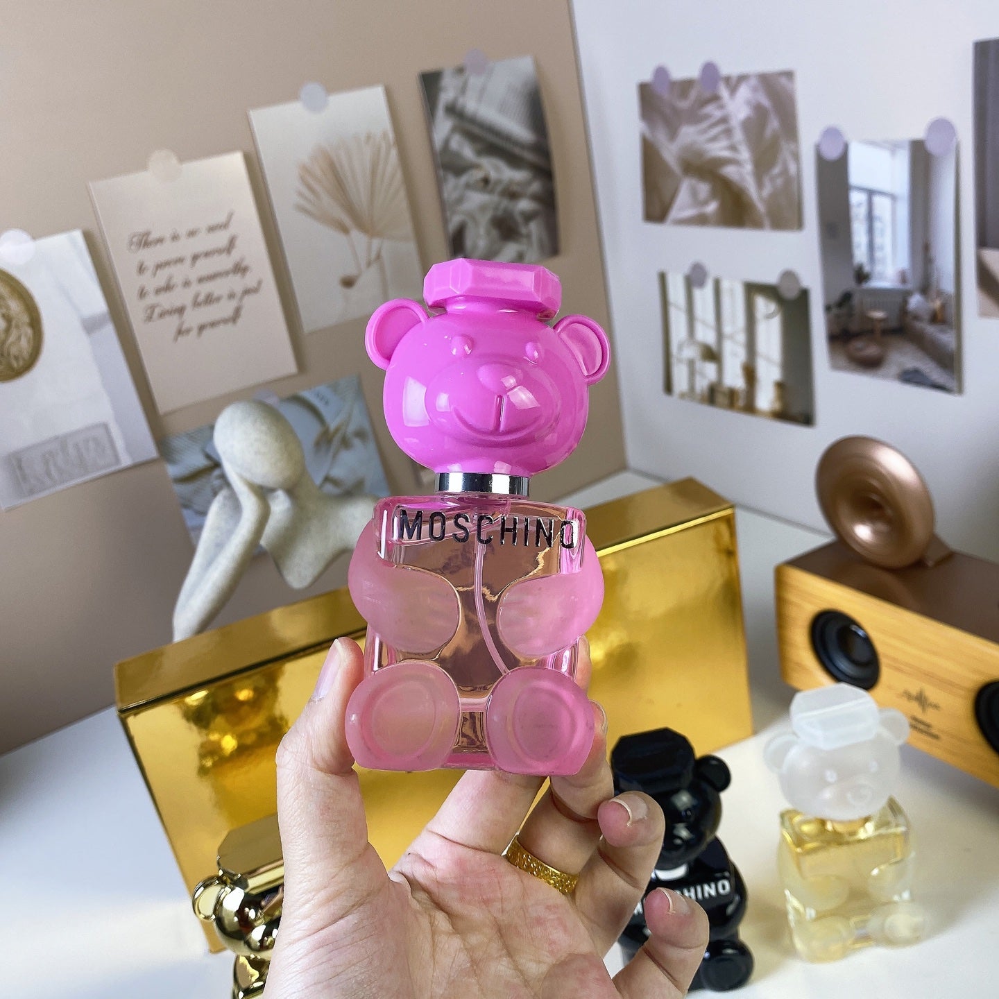 1:1 Moschino Golden Teddy Bear Sample Set 30ml x 4