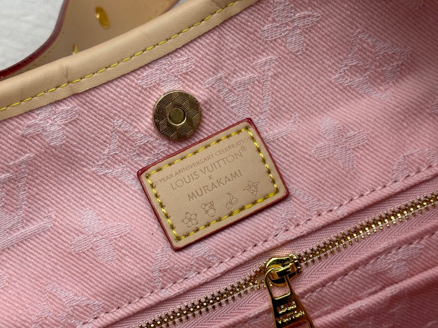 1:1 Lv Pink denim CarryAll