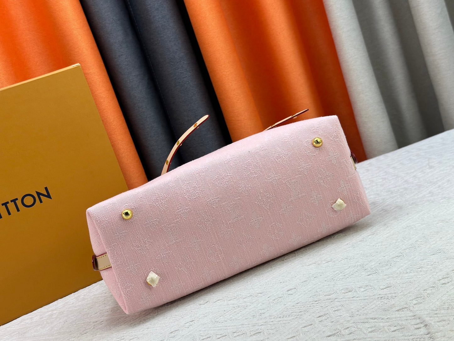 1:1 Lv Pink denim CarryAll