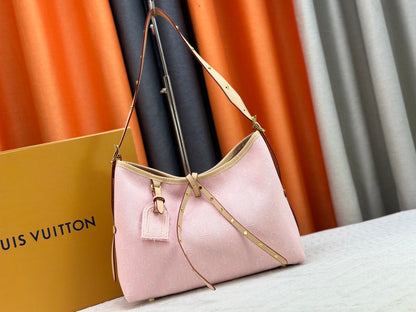 1:1 Lv Pink denim CarryAll