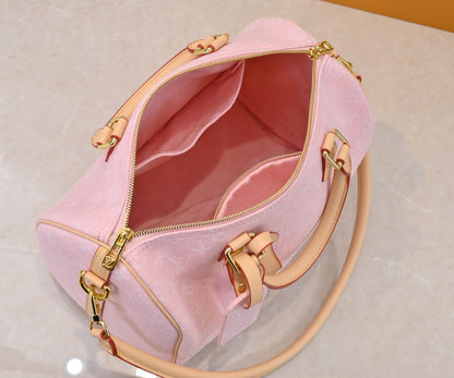 Top quality Pink denim Speedy 30