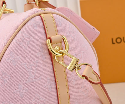 Top quality Pink denim Speedy 30