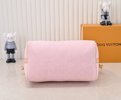 Top quality Pink denim Speedy 30