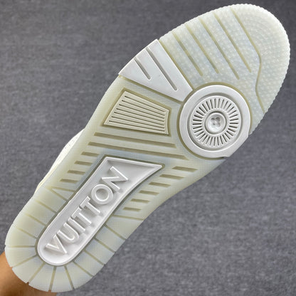 1:1 LV Beige Trainer Couple Sneakers