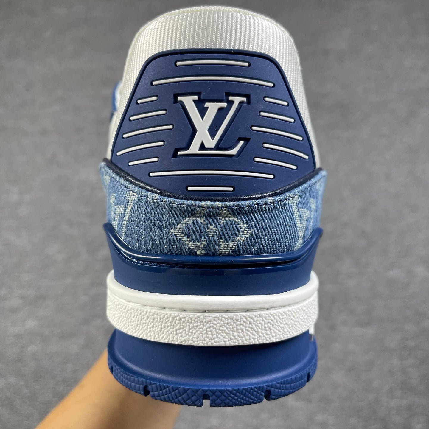 1:1 LV Blue Trainer Couple Sneakers