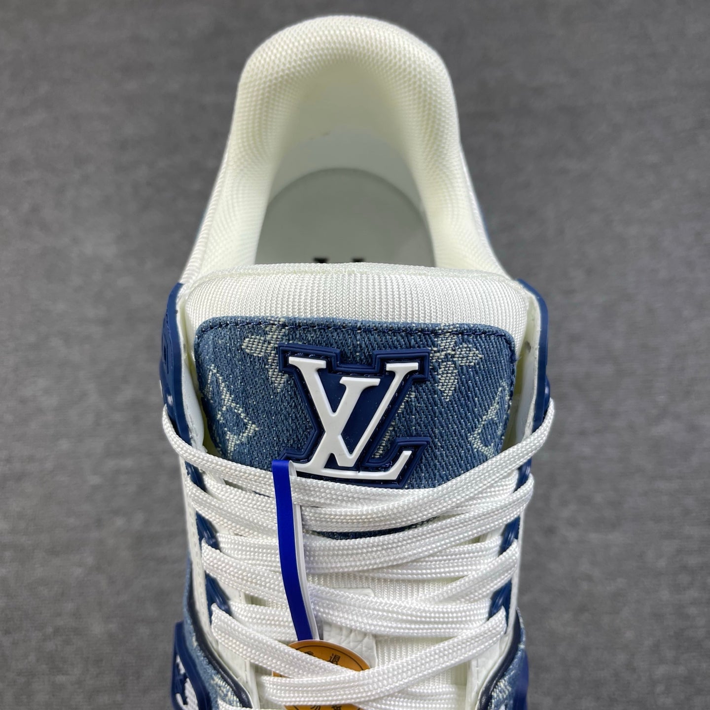 1:1 LV Blue Trainer Couple Sneakers