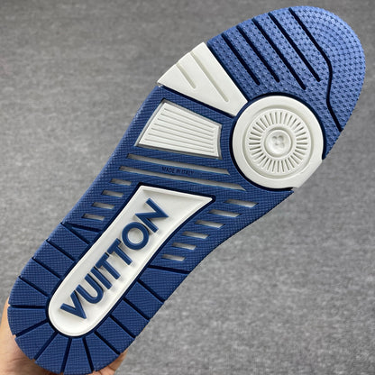 1:1 LV Blue Trainer Couple Sneakers