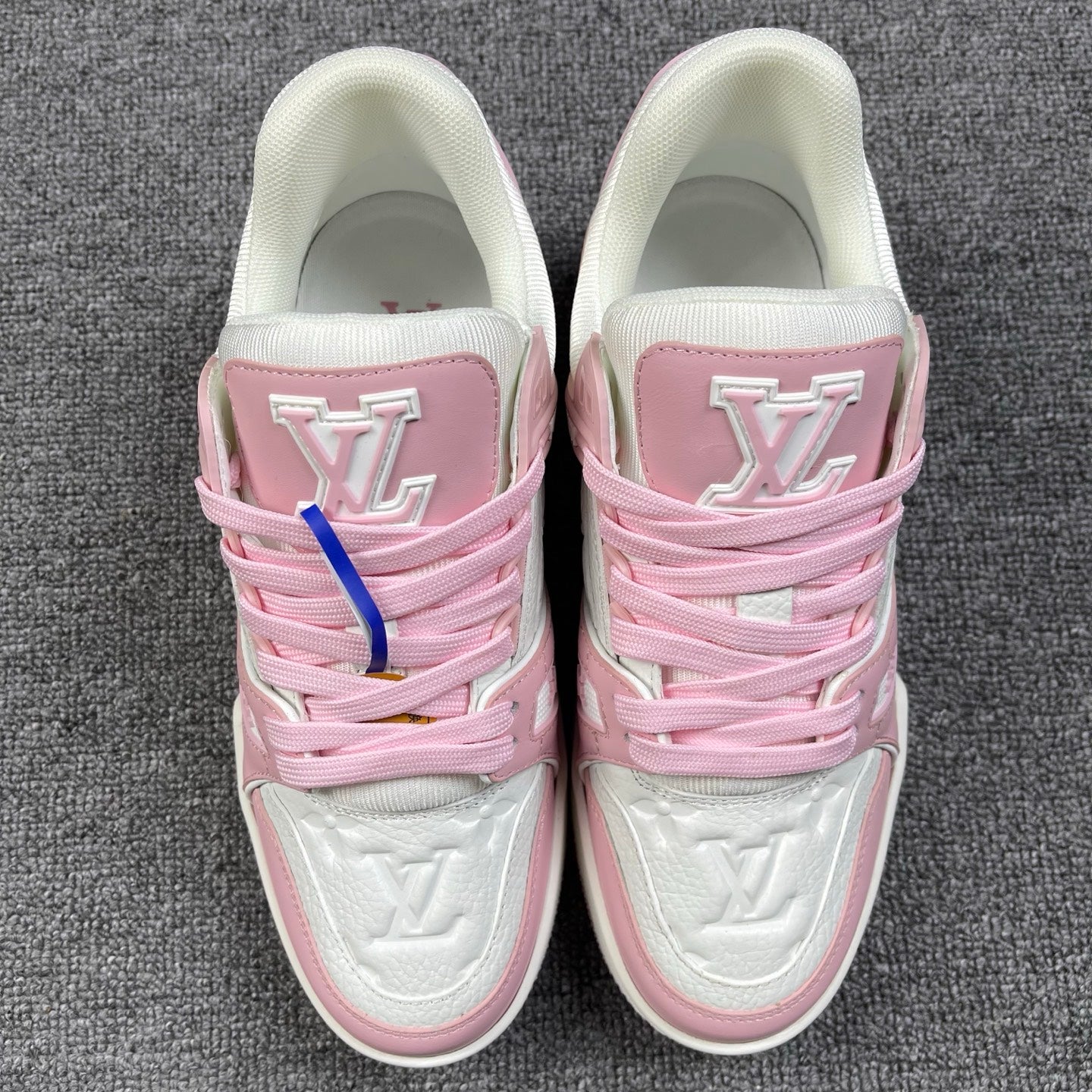 1:1 LV Pink Trainer Couple Sneakers