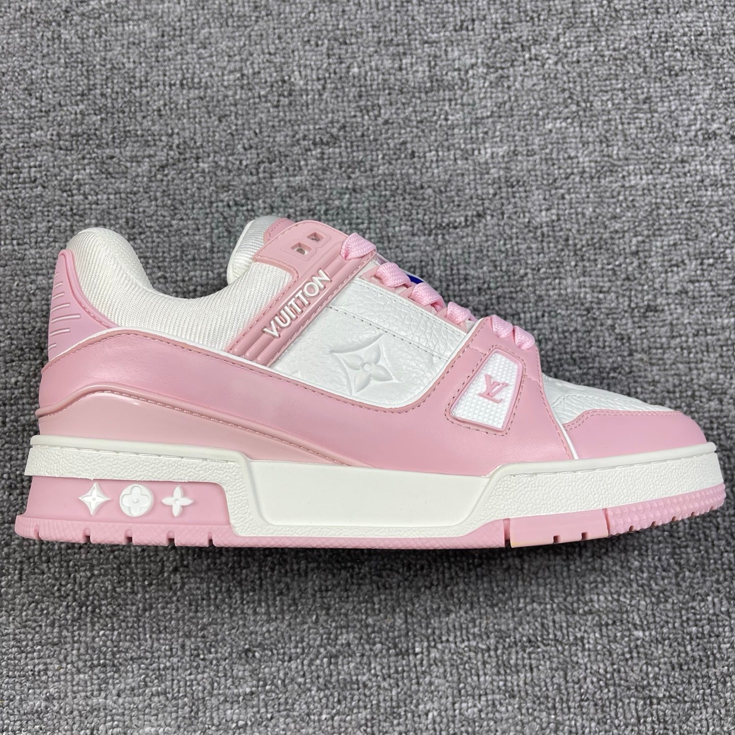 1:1 LV Pink Trainer Couple Sneakers