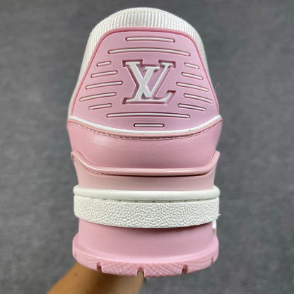 1:1 LV Pink Trainer Couple Sneakers