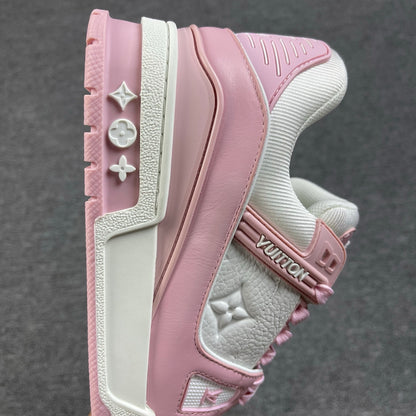 1:1 LV Pink Trainer Couple Sneakers