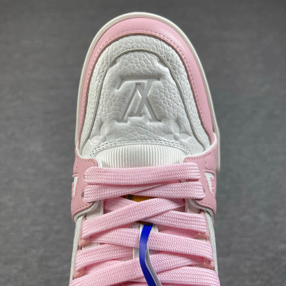 1:1 LV Pink Trainer Couple Sneakers