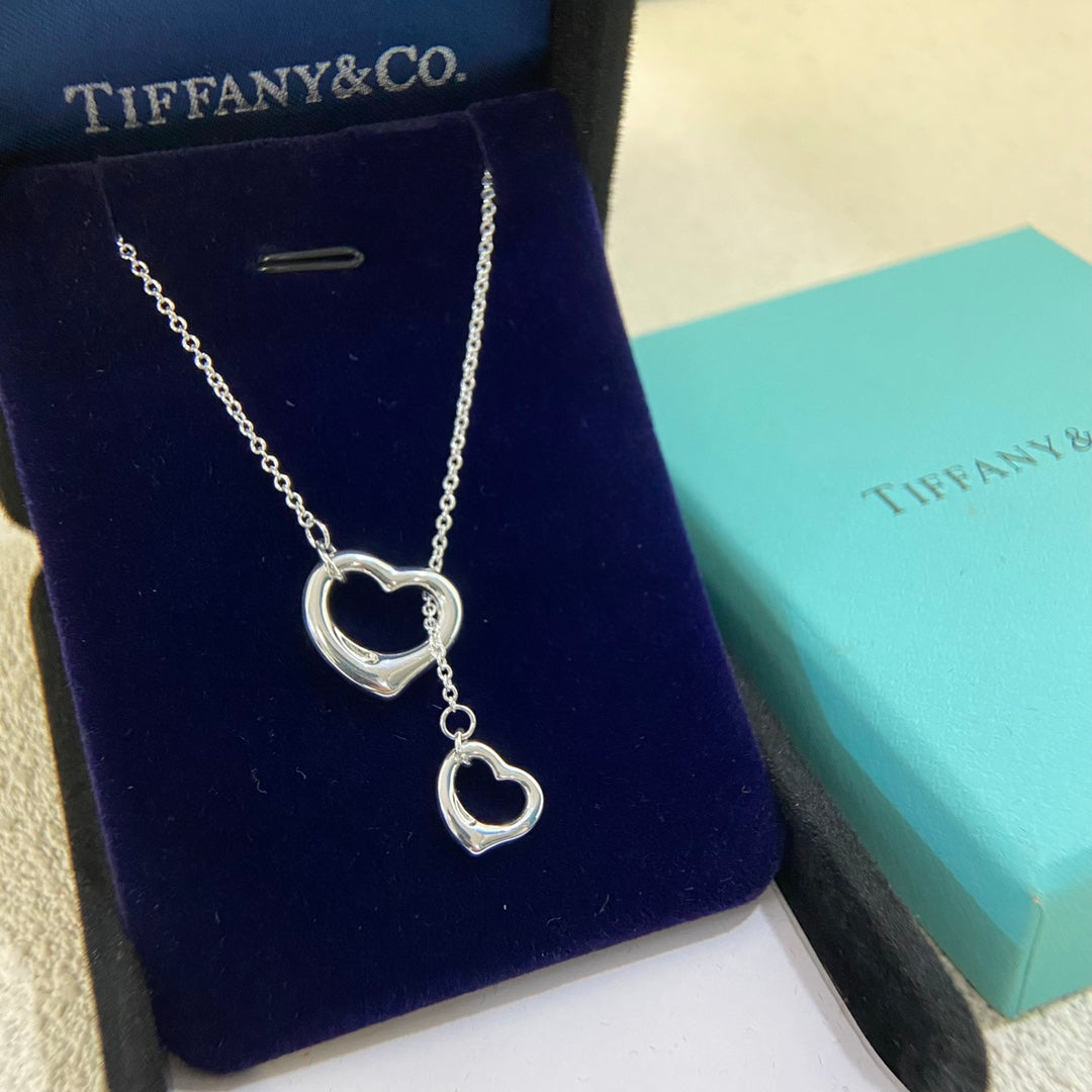1:1 Tiffany Tassel Heart Necklace