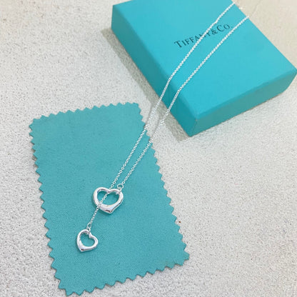 1:1 Tiffany Tassel Heart Necklace