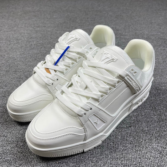 1:1 LV White Trainer Couple Sneakers