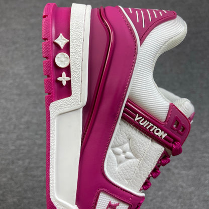 1:1 LV Purple Trainer Couple Sneakers