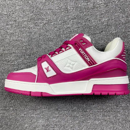 1:1 LV Purple Trainer Couple Sneakers