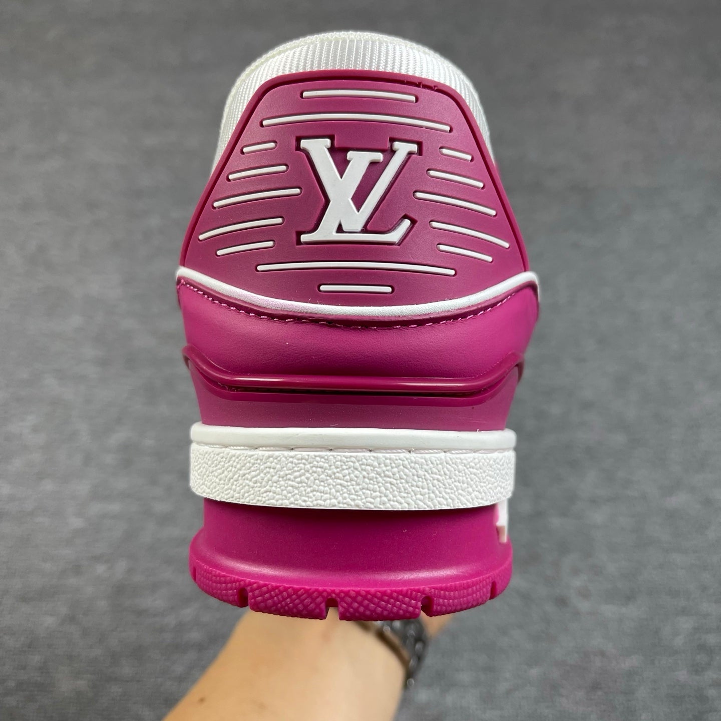 1:1 LV Purple Trainer Couple Sneakers