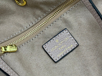 Top-tier Beige Emboss Monogram Neverfull MM