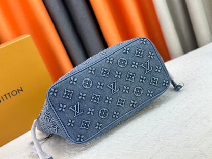 Original quality Denim monogram Neverfull MM