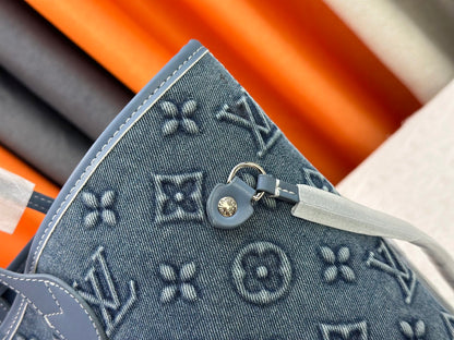 Original quality Denim monogram Neverfull MM