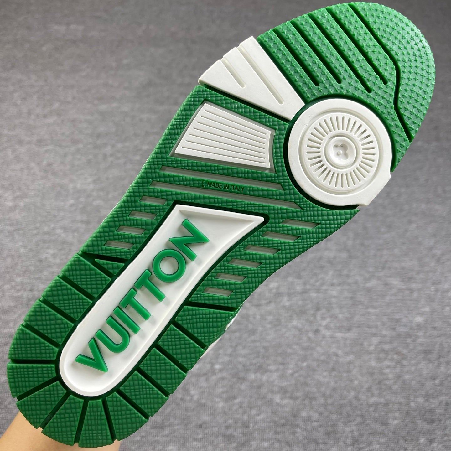 1:1 LV Green Trainer Couple Sneakers