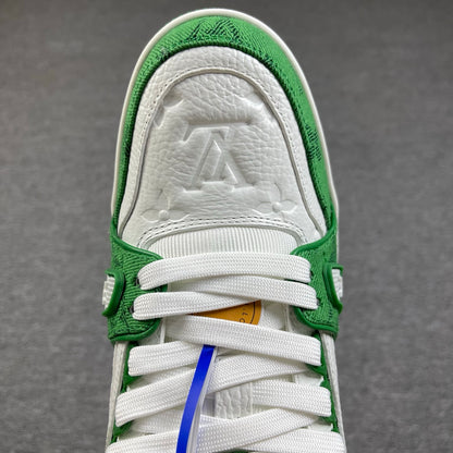 1:1 LV Green Trainer Couple Sneakers