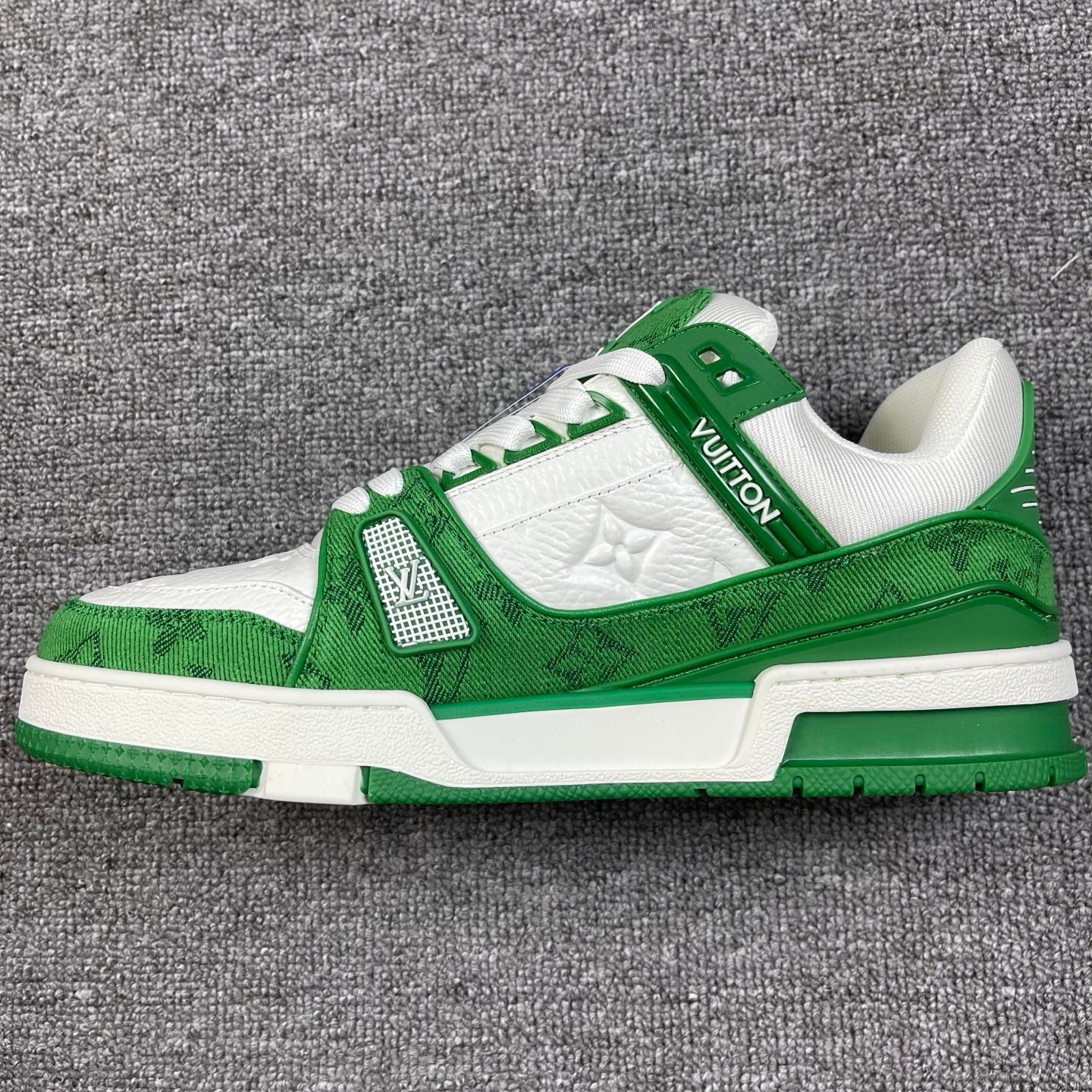 1:1 LV Green Trainer Couple Sneakers