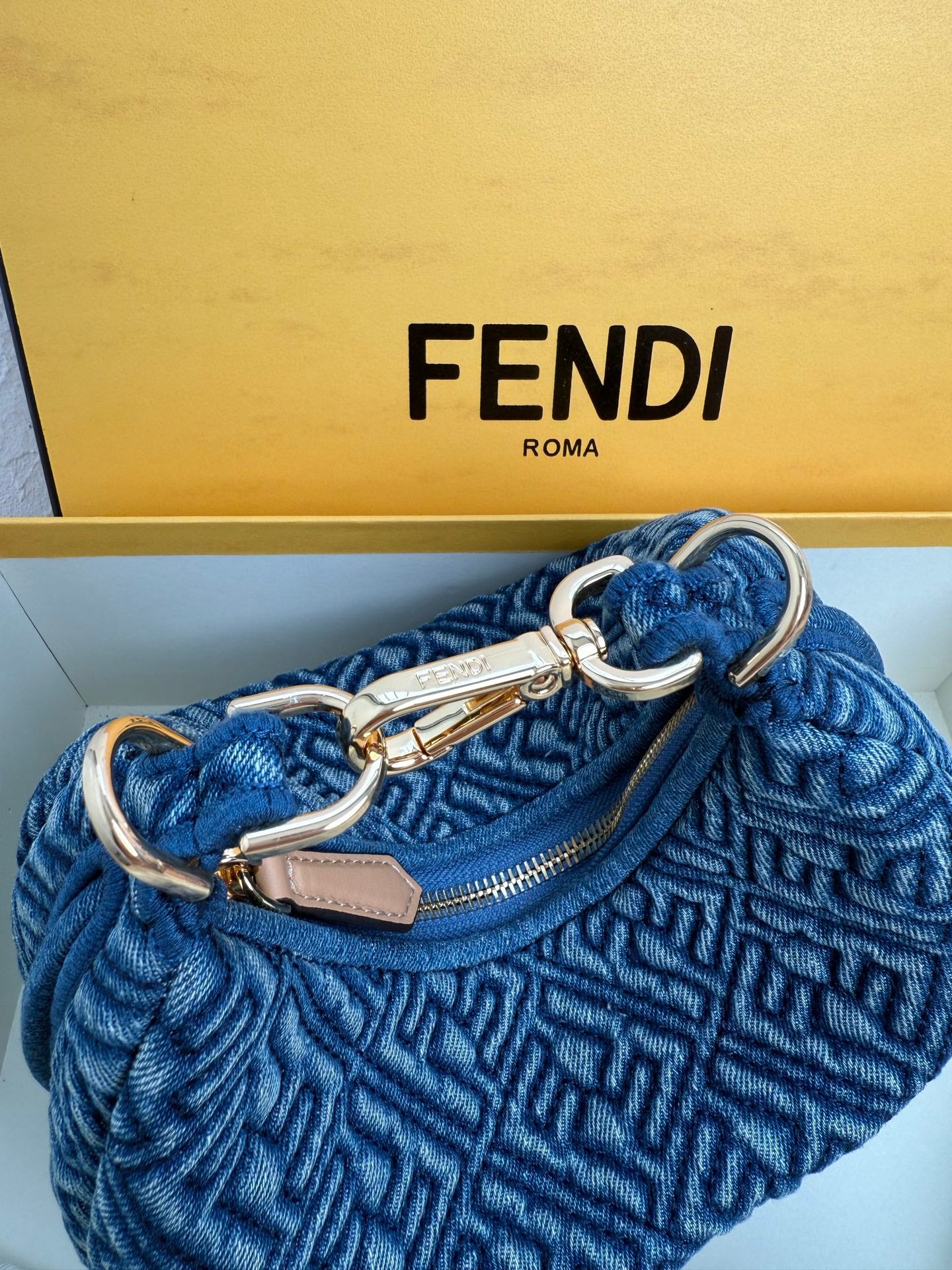 Original quality Denim blue lettering