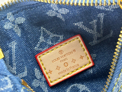 Top-tier Blue Denim Nano Speedy