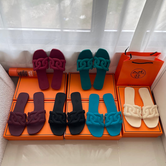 1:1 Hermes classic pig nose slippers