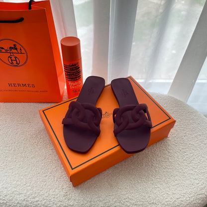 1:1 Hermes classic pig nose slippers