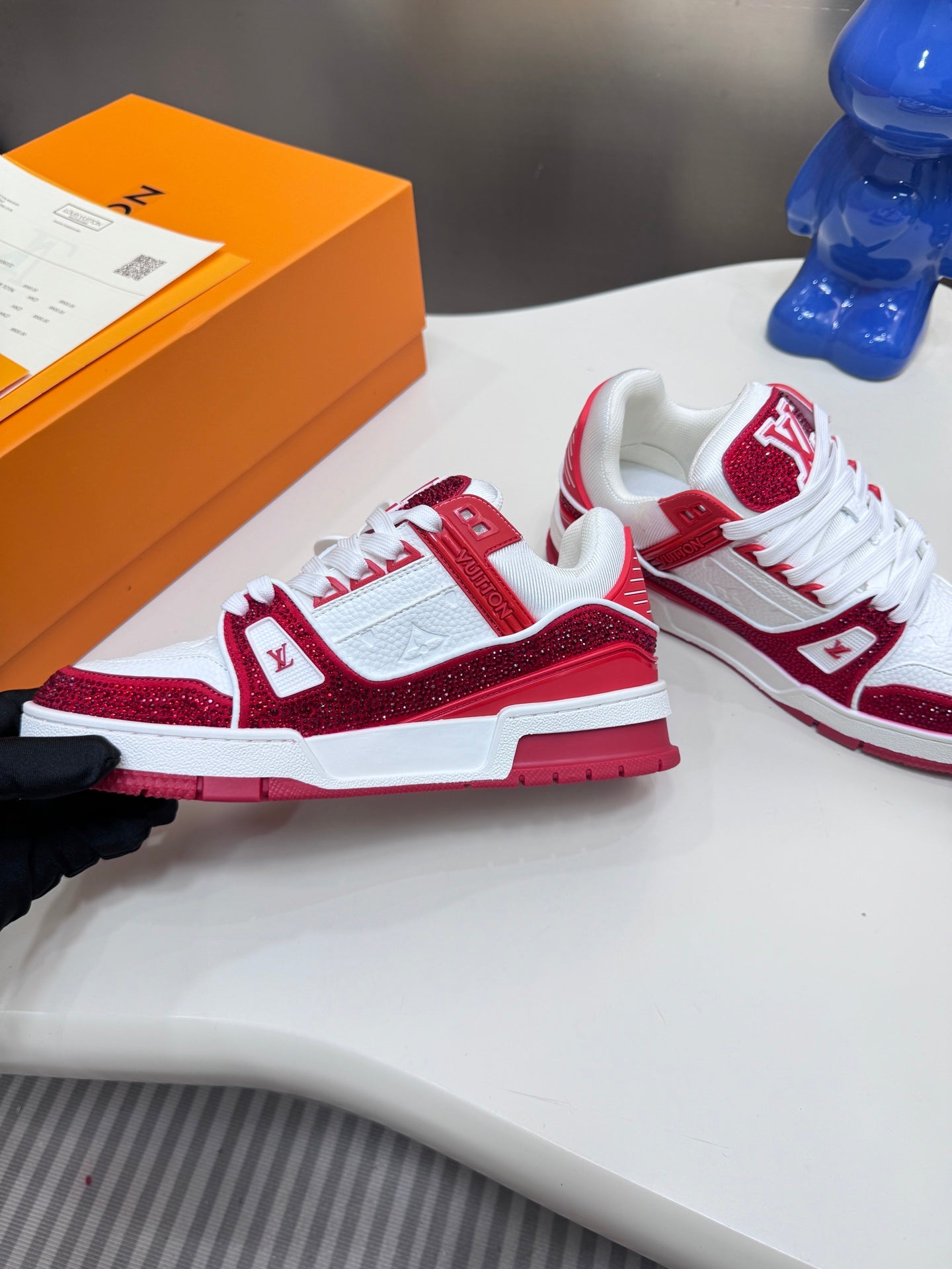 1:1 LV Red Sport Diamond Edition