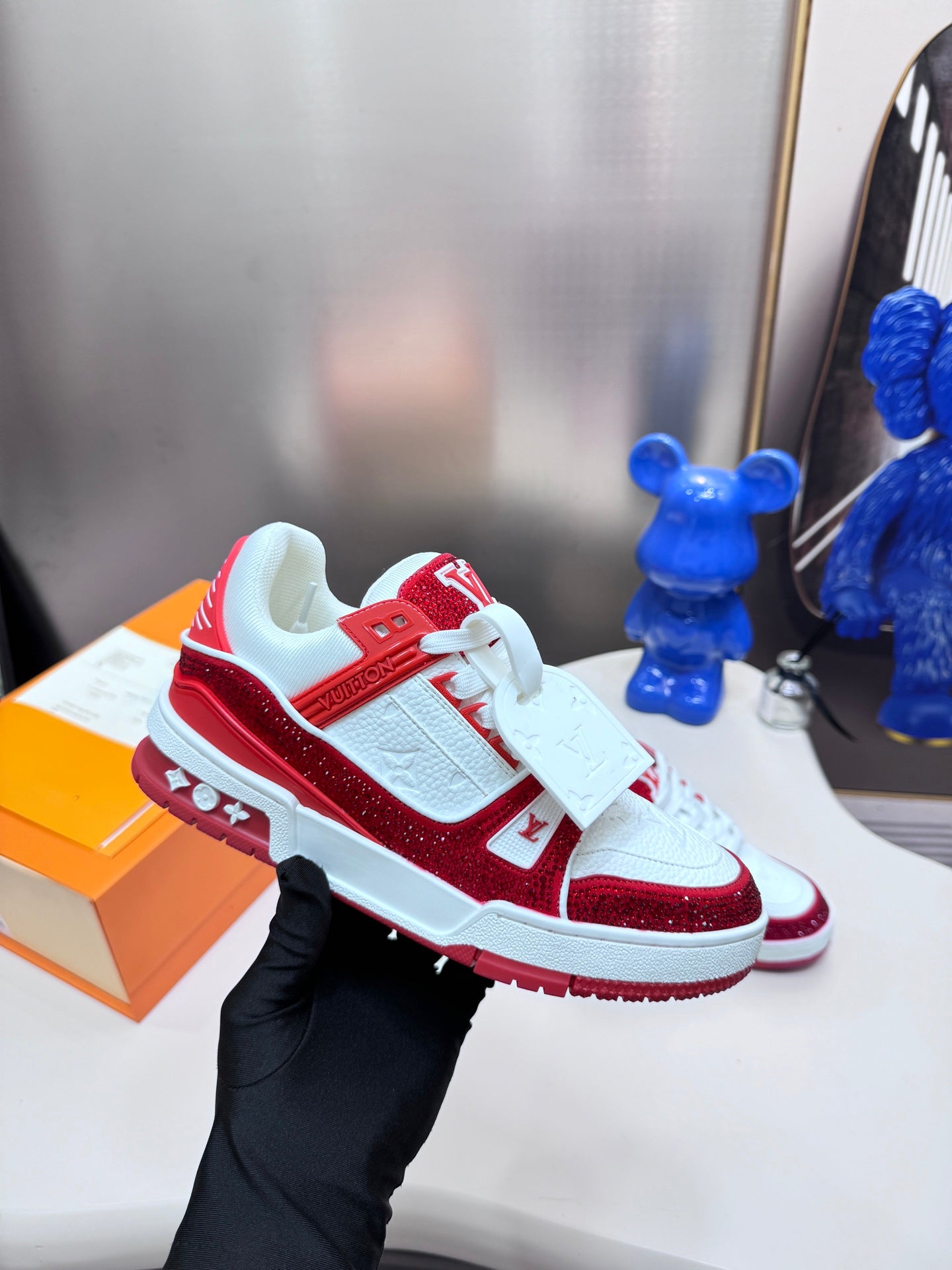 1:1 LV Red Sport Diamond Edition